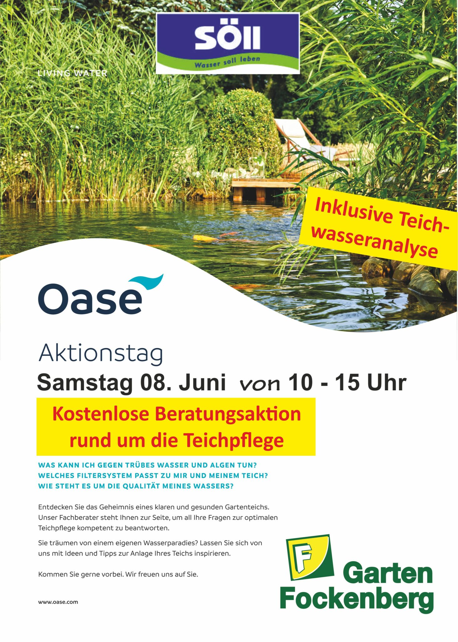 Oase Aktionstag, Samstag 08.06.2024 von 10 - 15 Uhr